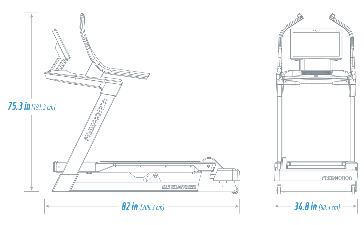 22 Series Freemotion Incline Trainer Specs